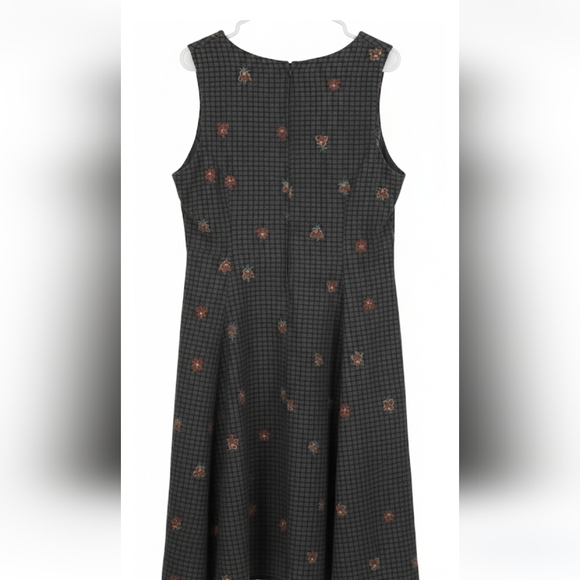 Vintage Handmade Sleeveless Checkered Dress (Measurements Below) Cottagecore - Picture 3 of 7